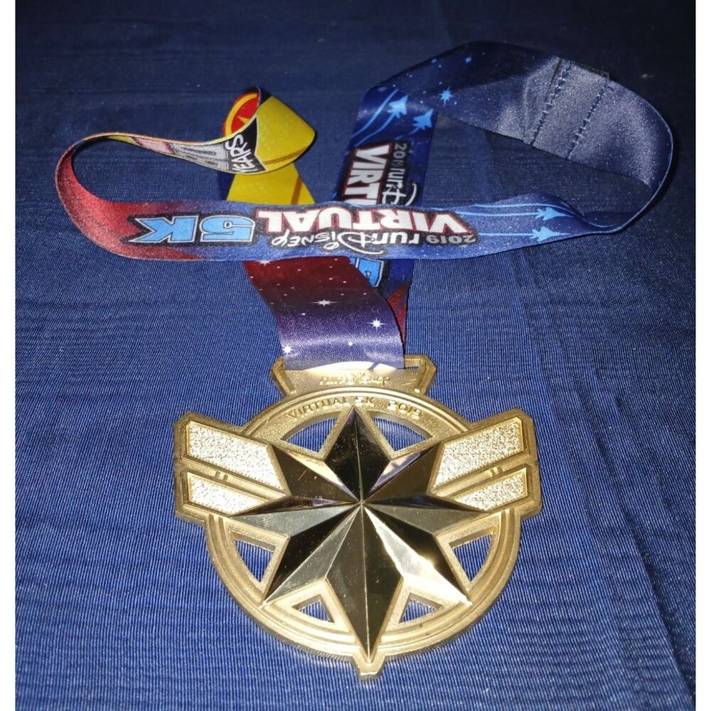 2019 Run Disney Virtual 5K Captain Marvel Medal